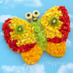 Food Craft Butterfly fruit Pizza