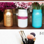 DIY Color Mason Jars 5 Ways