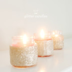 DIY Glitter Candles