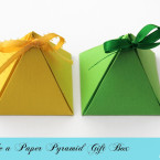 Make a Paper Pyramid Gift Box