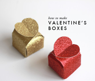 Make a Paper Valentines Day Gift Box