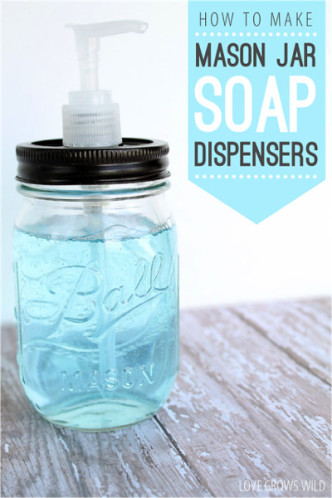 Mason Jar Soap Dispenser