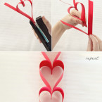 Paper heart garland