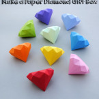 Make a 3D Paper Diamond Gift Box