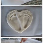 DIY footprint Heart